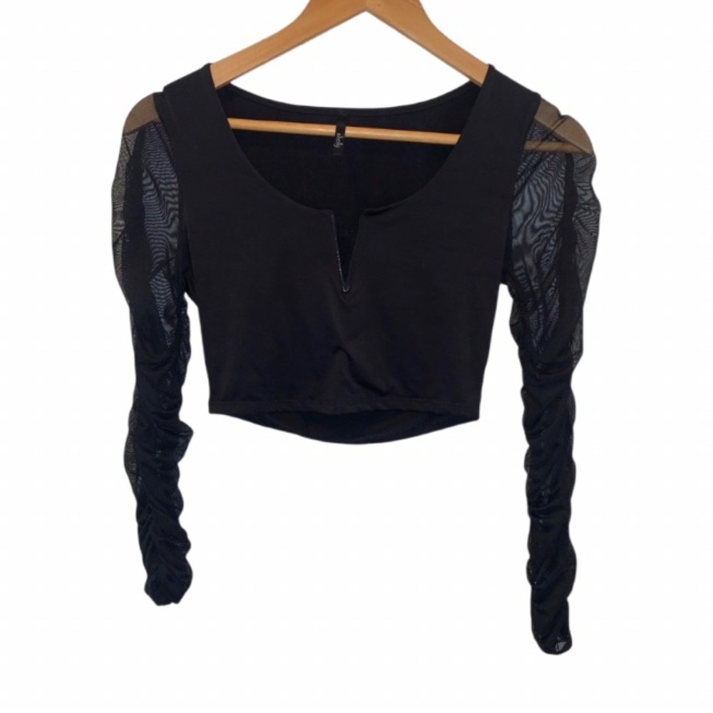 Black crop top